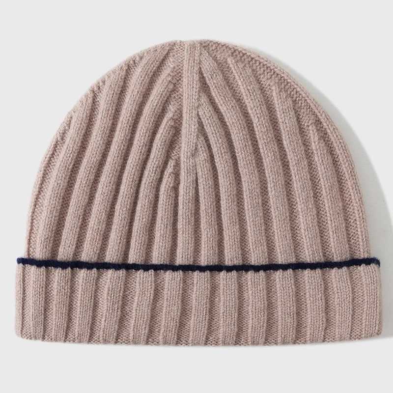 Beanie Men Winter Hat Wool Knit Autumn Warm Skiing Accessory For Outdoor Sports X250212