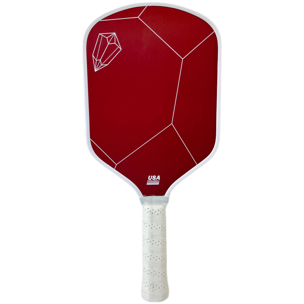 Red Kevlar 16mm Thermoformed Pickleball Paddle Classic Hybrid Cross Weave Shape Paddles Provides Advanced Power for Beginners