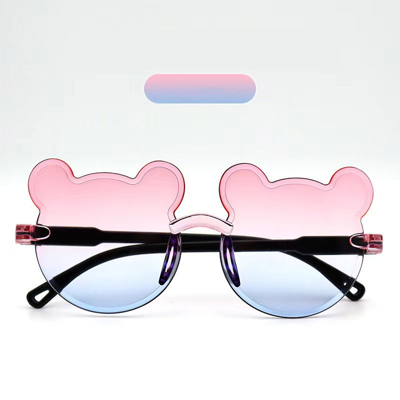 Kids Sunglasses Bear Shaped Cute Sun Children Trendy Cartoon Outdoor Anti-Glare Glasses For Boys Girls Eyewear Z260305