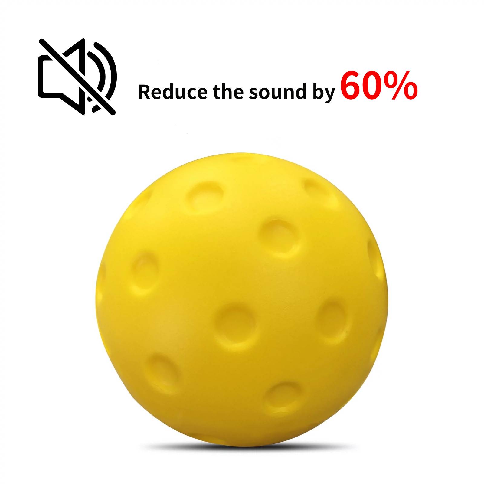 4Pcs Quiet Foam Pickleball balls Perfect for Indoor & Outdoor Practice & Training PU Foam Material for Reduced Noise