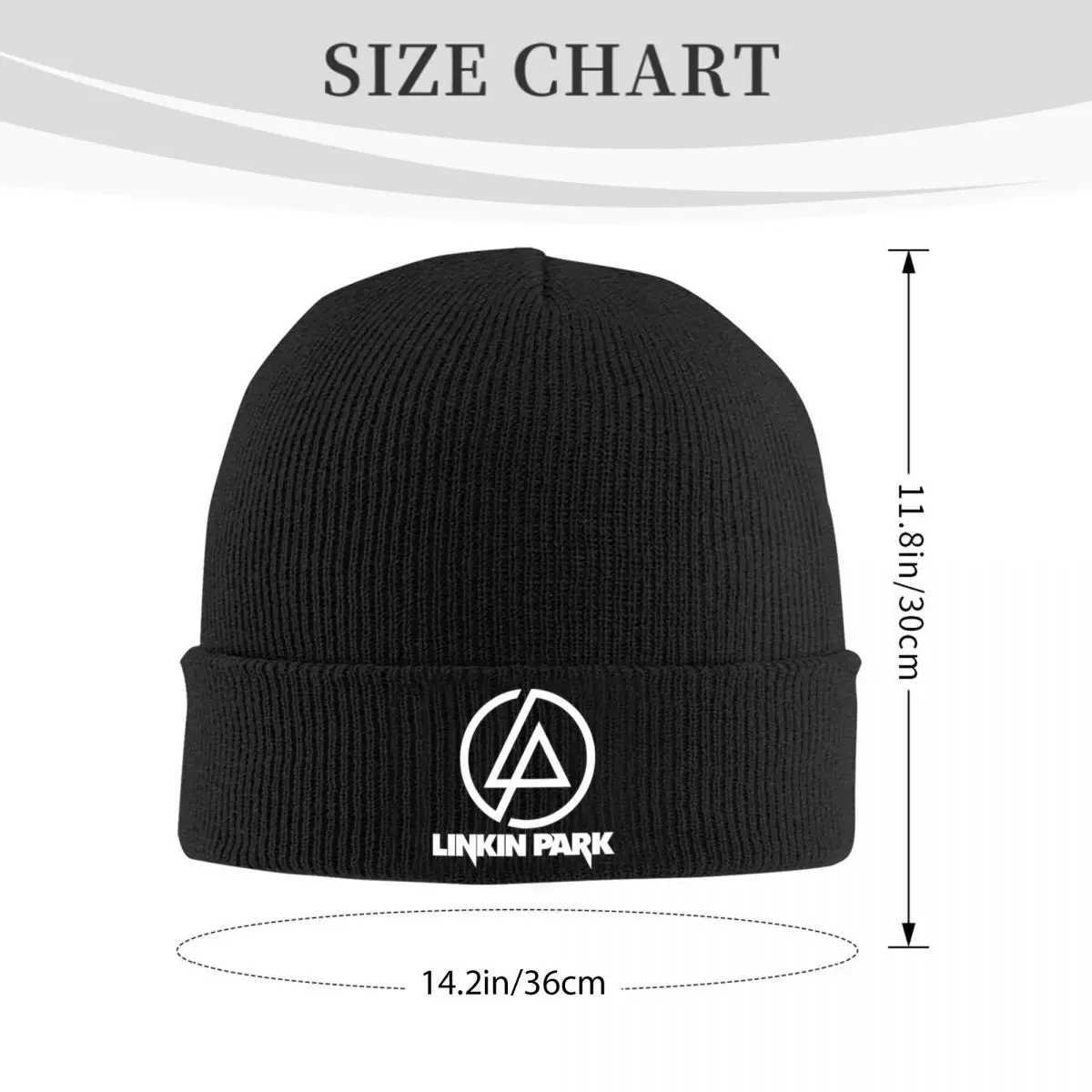 Linkin Park White Beanie Hat Rock Nu Metal Casual Hat Men Wen Neutral ie Sklies Beanies Hot Elastic Knitted Hat X250212