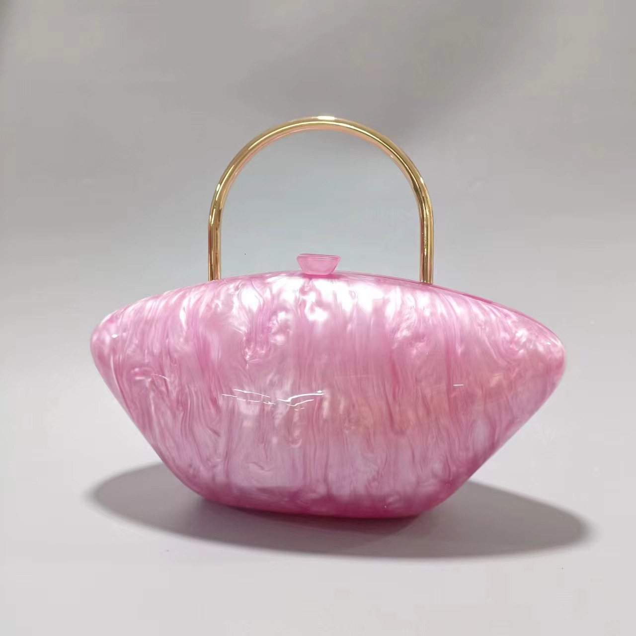 Brand Wallet Stylish Women Acrylic Evening Messenger Bag Designer Solid Shell Wedding Party Clutch Purse Dress Banquet Handbag