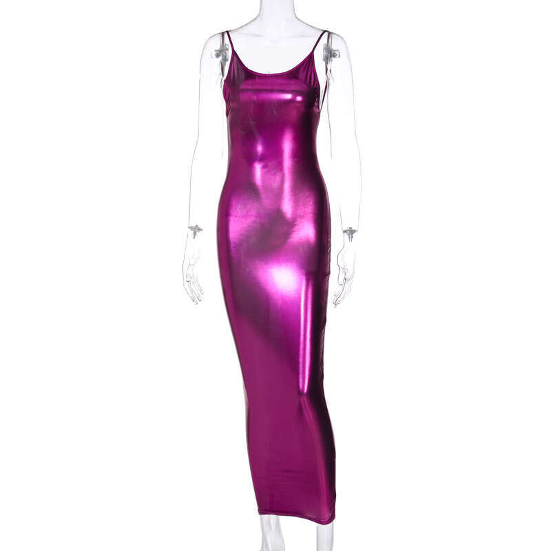 French hot selg summer sexy backless suspender colorful dress women's fashion wholesale 2025 new temperament chic elegant clothing