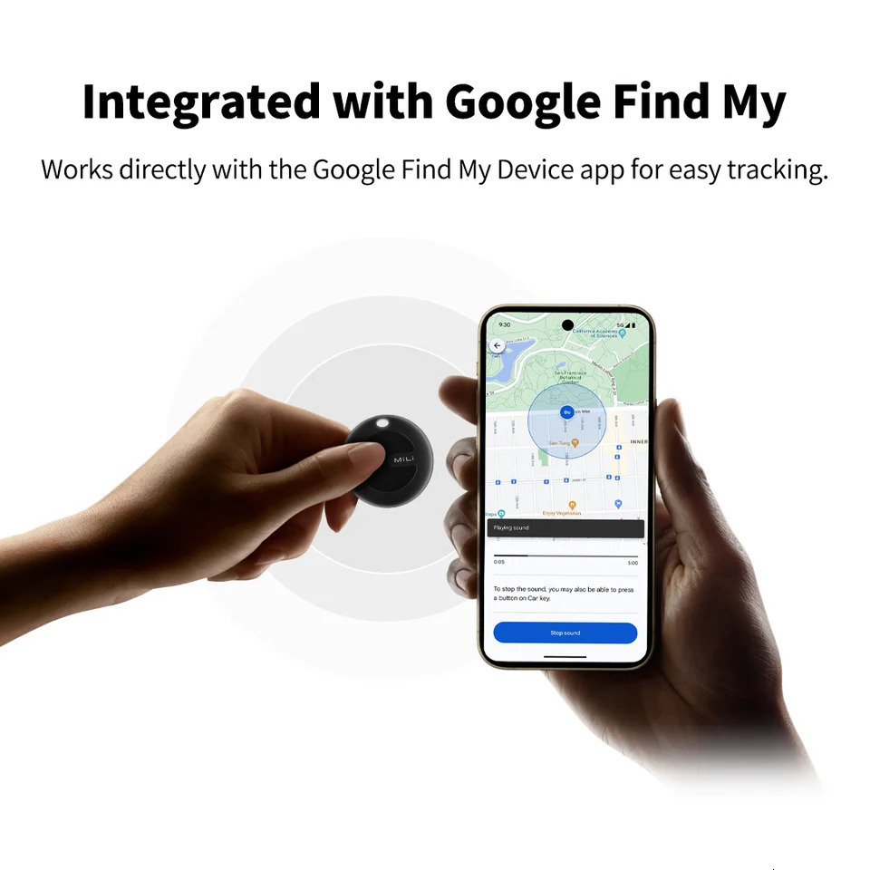MiLi GPS Tracker Mitag Bluetooth Smart Locator Anti-Lost Device Mobile Keys Pet Elderly Kids Finder Work With Android Find My 250221
