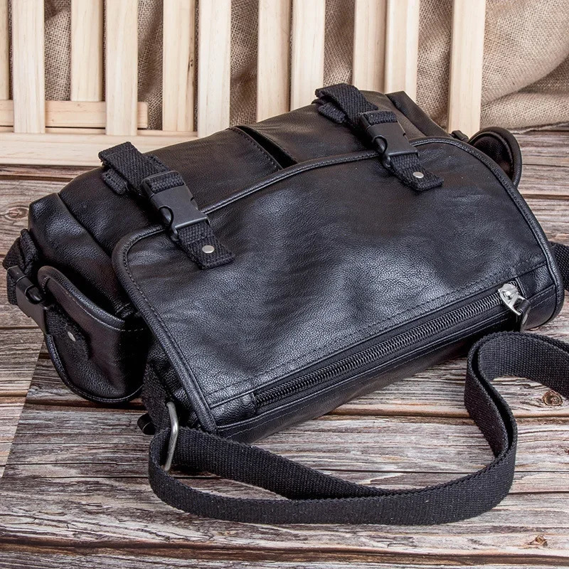 Fashion Mens Messenger Bag Large Capacity Crossbody Bags Men Classic Retro Shoulder Messenger bag School sac Laptop Satchel 250207