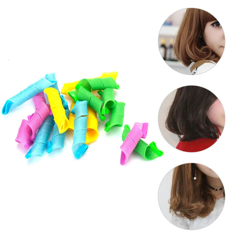 18 PCS Portable Magic Hair Curler Hair Styling Accessories Hair Curlers Non-Damaging Wave Formers Styling Tool DIY Hair Rollers 250207