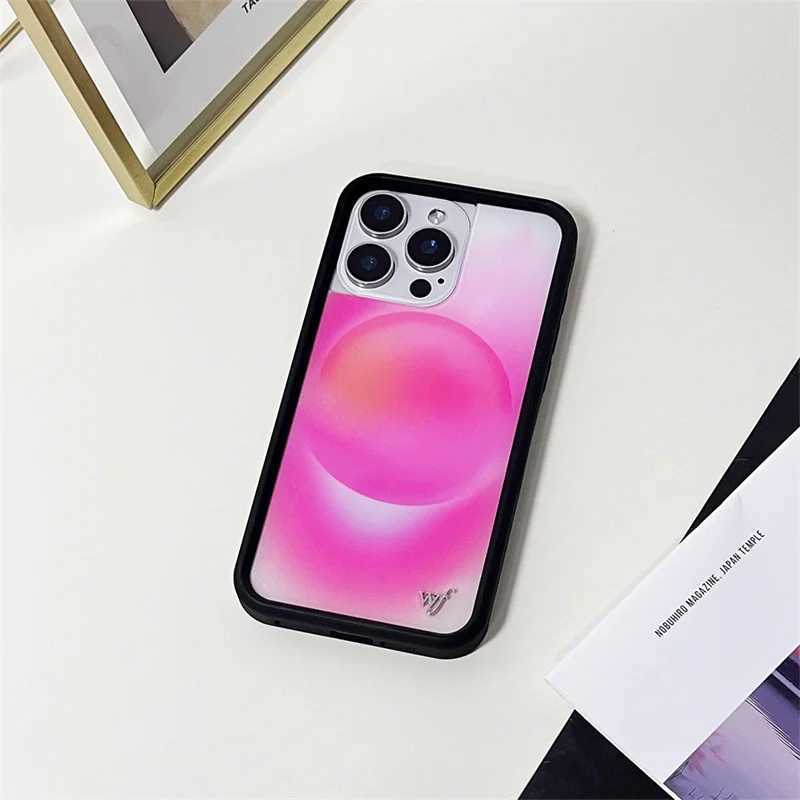 Wildflower 3D Flowers Phone Case for iPhone 16 15 14 13 12 Pro Max 16Plus Cute Moon Love WF Metal Wolf Cover Funda Z250211