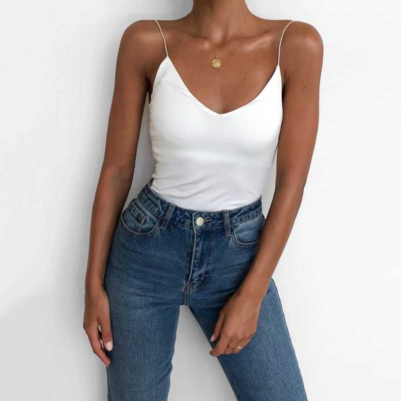 Women Thin Wild Solid Camis Vest Women Tank Tops Fe 2023 Summer Sexy Strap Basic Tops Slim Sveless CamisoleXJ250212