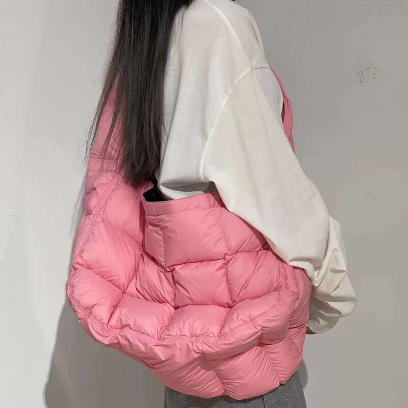 New Korean Cloud Down Large Capacity Women's Casual Versatile Folded Puff Cotton Coat Bag Single Shoulder Crossbody Bags