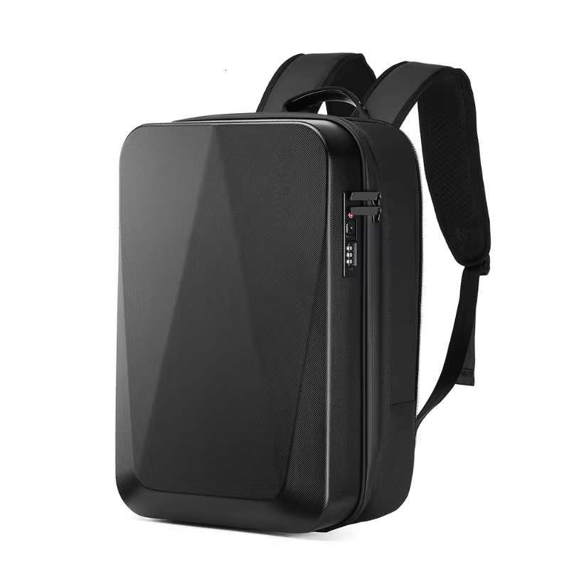 Fashion Hard Shell Anti-Thief Backpack Waterproof Man Backpacks Business Travel Bag Laptop Bag With TSA Password USB Charging
