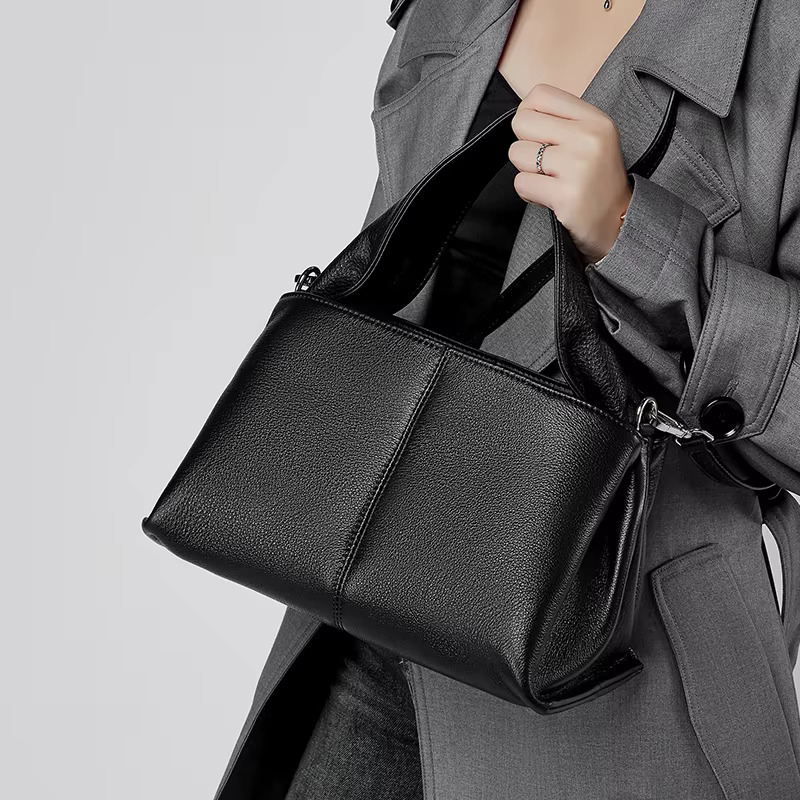 Hifashion Genuine Leather Cloud Tote Handbags For Women 2025 Trend Designer Large Capacity Hobo Ladies Shoulder Crossbody Bags