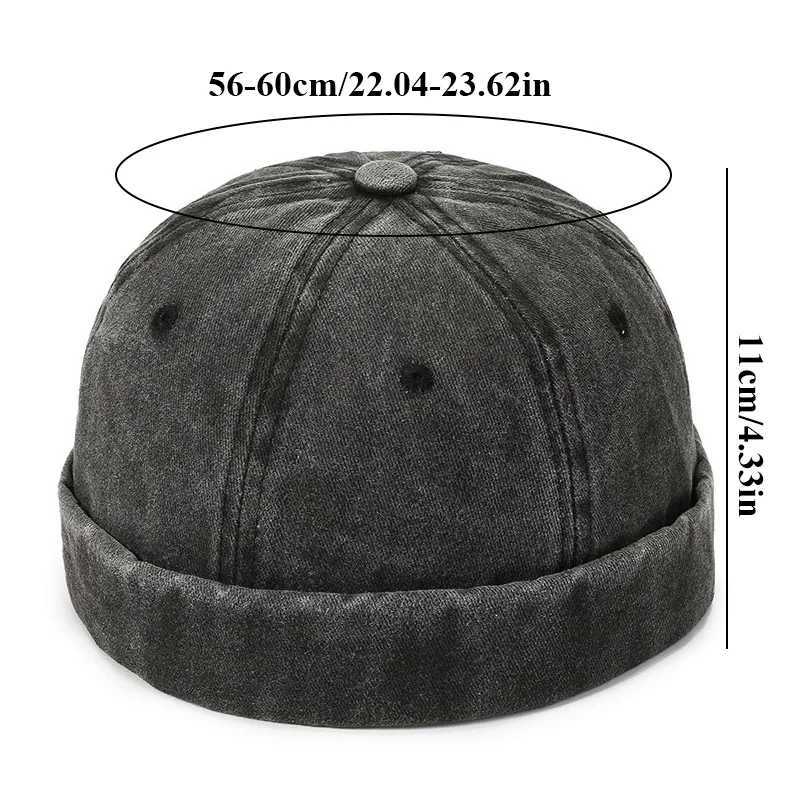 Brilless Sklies hat retro cotton mens adjustable landlord Docker hat Mtipurpos Beanie hat streetwear De hat hip-hop hat X250212
