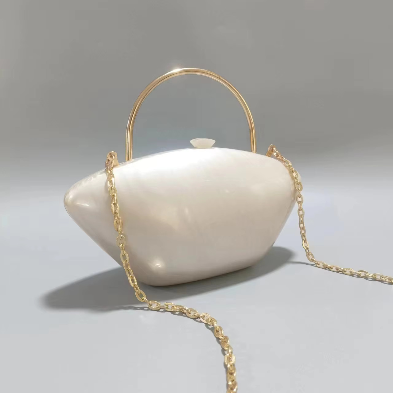 Brand Wallet Stylish Women Acrylic Evening Messenger Bag Designer Solid Shell Wedding Party Clutch Purse Dress Banquet Handbag