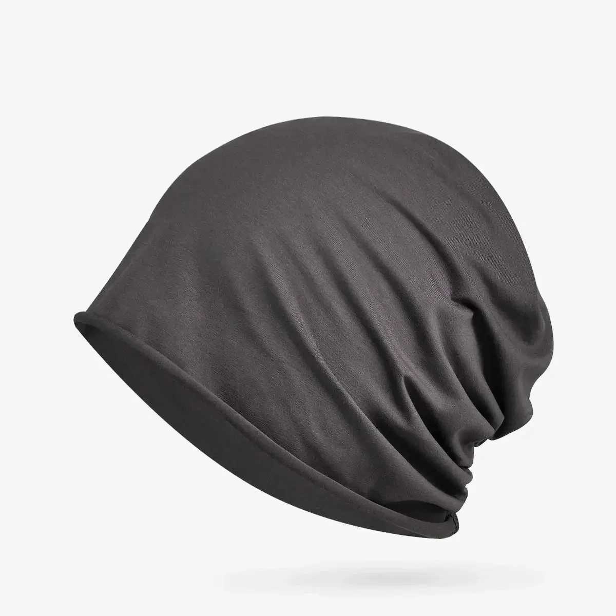 Hats Beanies for Men Wen Unisex Autumn Summer Beanie Cotton Solid Color Elastic Bonnet Hip Hop Baggy Cap M Fem Thin X250212