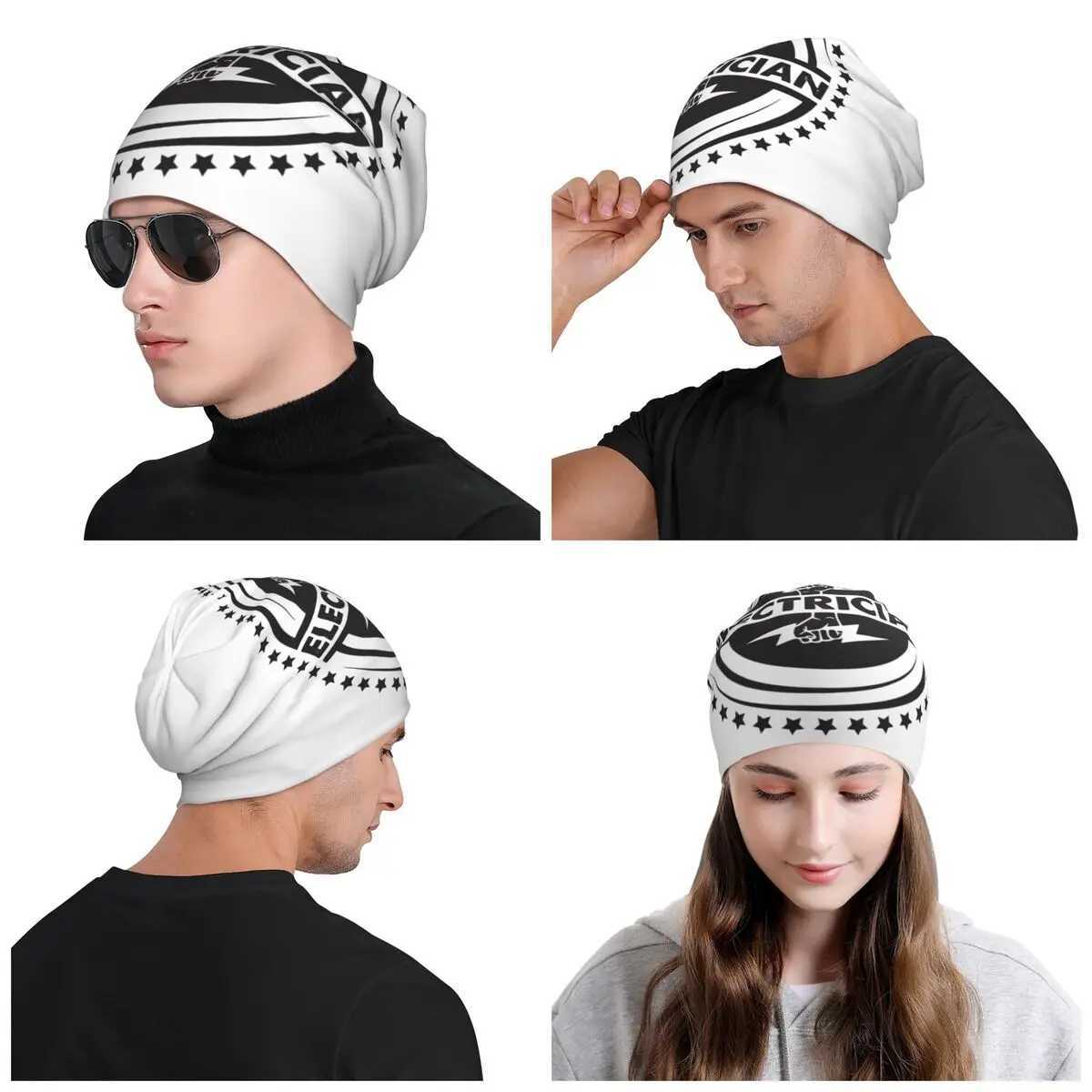 Cust Electrician Sklies Beanies Caps Fashion Winter Warm Knitted Hats Unisex Adt Electrical Engineering Power Bonnet Hats X250212