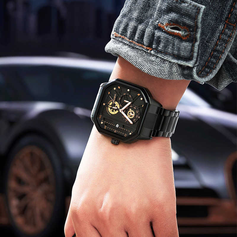 Ashton brand watch waterproof night light mens watch strap quartz watch live broadcast mens watch W250212