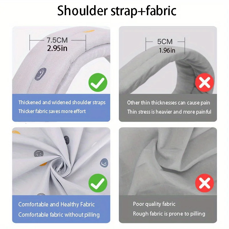 Kangaroo Shoulder Strap for Infants born Wrap Sling Ergonomic Cute Bite Towel Kid Breathable Front Facing Baby 250211