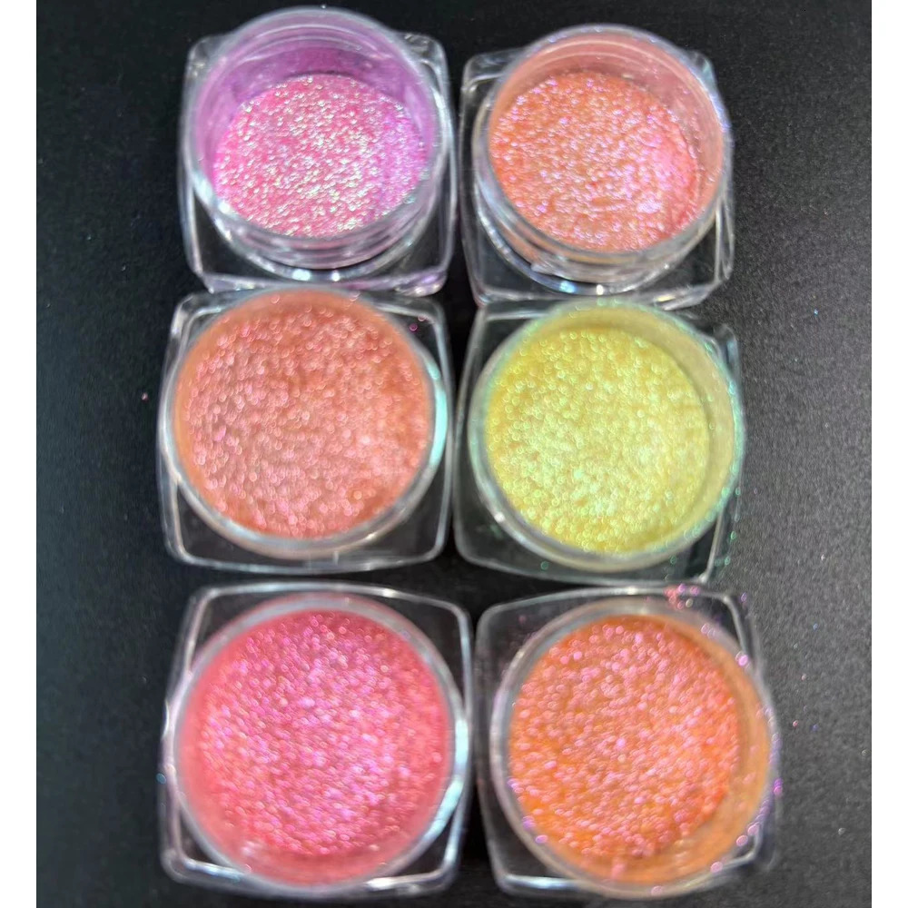 Colorful Chameleon Eyeshadow Pigments High Pigmented Multi Chrome Resin Slime Soap Nail Art Glitter Shiny Face Makeup Cosmetic 250208