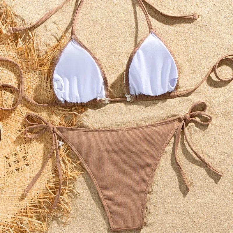 Sexy Bikinis 2025 Womens Swimwear Female Swimsuit For Swimming Wear Bathing Suits Brazilian Bikini Set Beachwear Pool Bather 250211Z