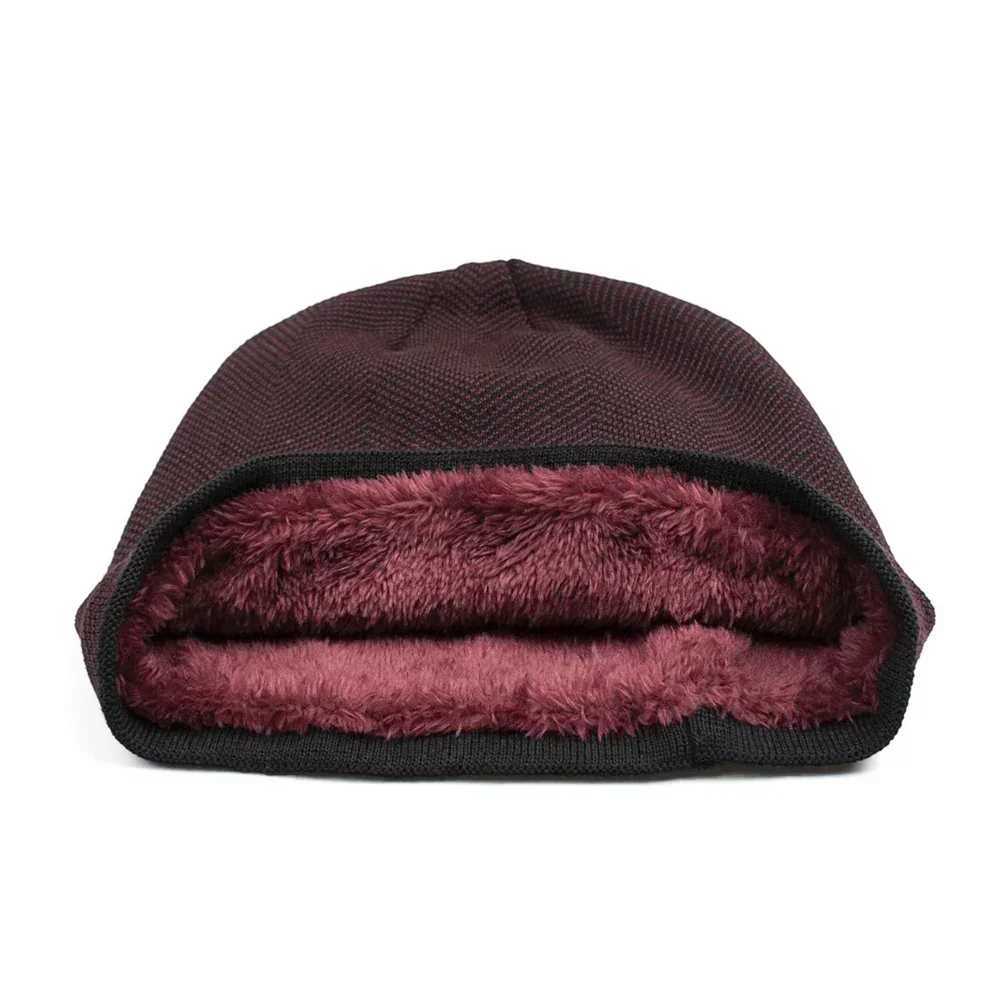 2024 Thick HONGHE Beanies for Wen Men Casual Knit Skl Cap Soft Stretch Cable Knitted Hat Outdoor Fashion Warm Stocking Hats X250212