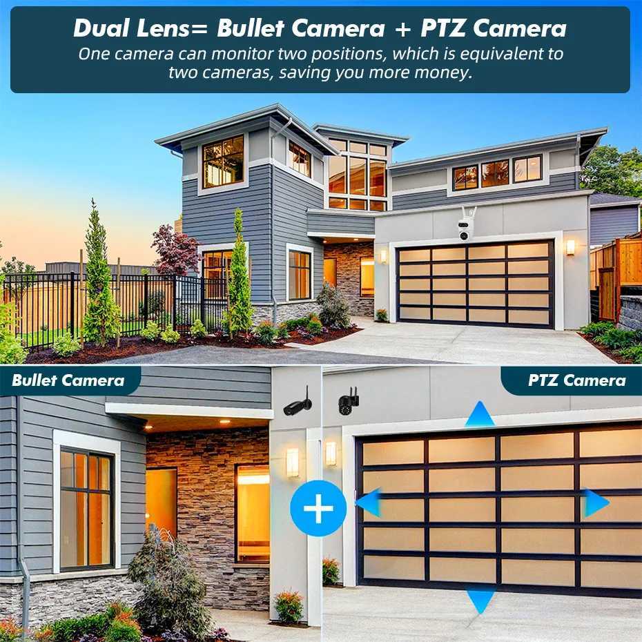 FUERS 5K 10MP Dual Lens IP Camera Tuya Smart He Security Auto Tracking Wireless Al WIFI CCTV Surveillance Outdoor Camera Z250212