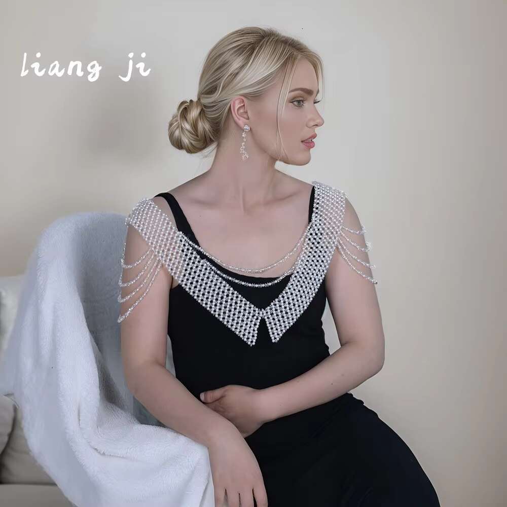 Jewelry Handmade Pearl Sexy Bra Fashion Chest Bikini Underwear Party Body Chain Bridal Shawl Ornaments