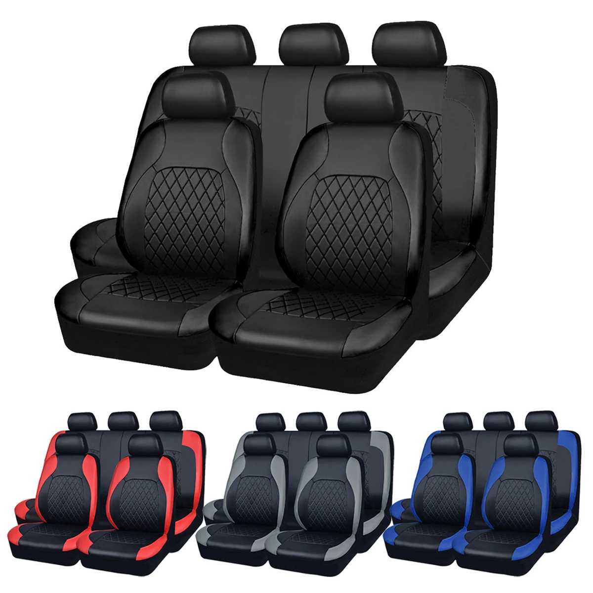 Dog Car Seat Covers All Season Quited PU Leather Car Seat Cover Full Surrounded Seat Protector Waterproof Universal Fit Sedan Suv Pick-up Truck Seat H
