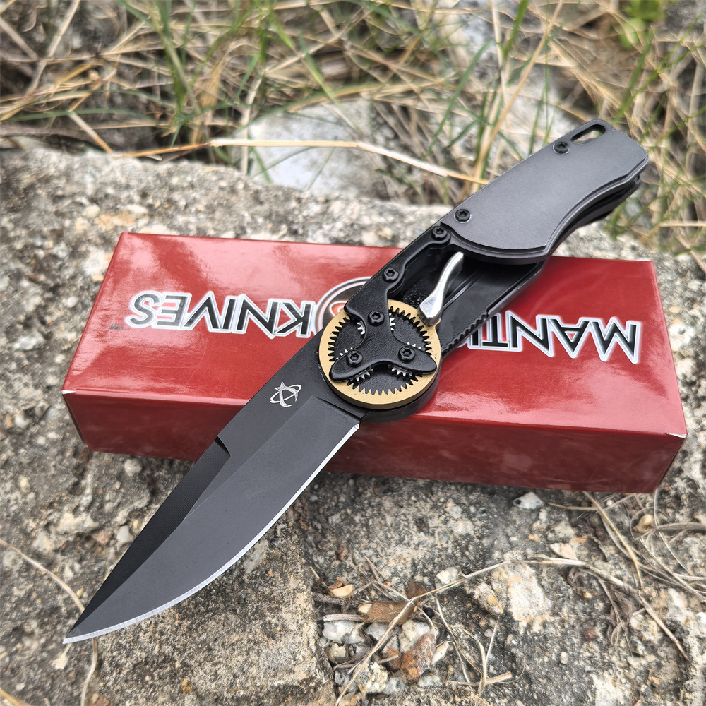 Newest MANTIS Gear Cutter Folding Knife Cr Mov Blade Aluminum Handle Easy To Carry Outdoor Hunting Hiking Pocket Tool Gift Knives