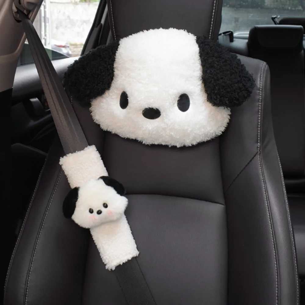 Dog Car Seat Covers Car headrest car neck cute cartoon dog car headrest car neck H250211