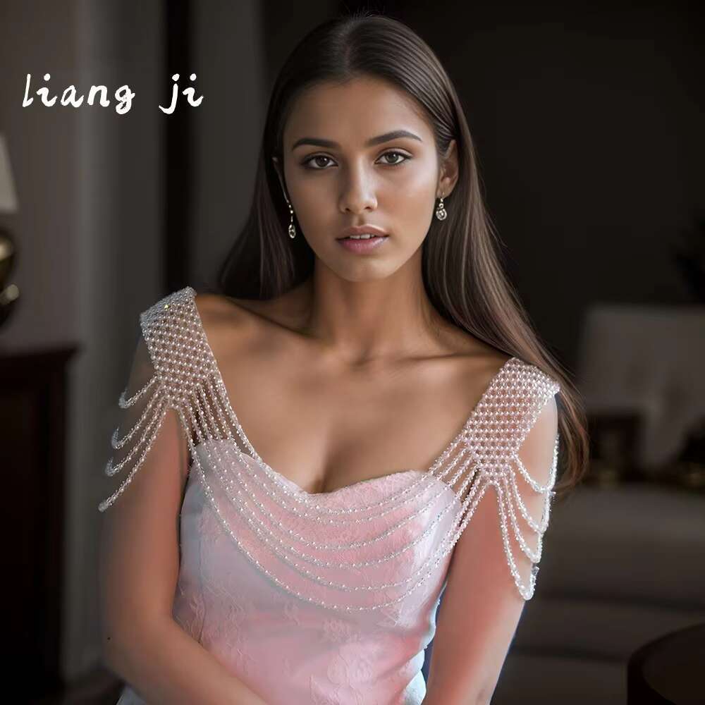 Jewelry Handmade Pearl Sexy Bra Fashion Chest Bikini Underwear Party Body Chain Bridal Shawl Ornaments