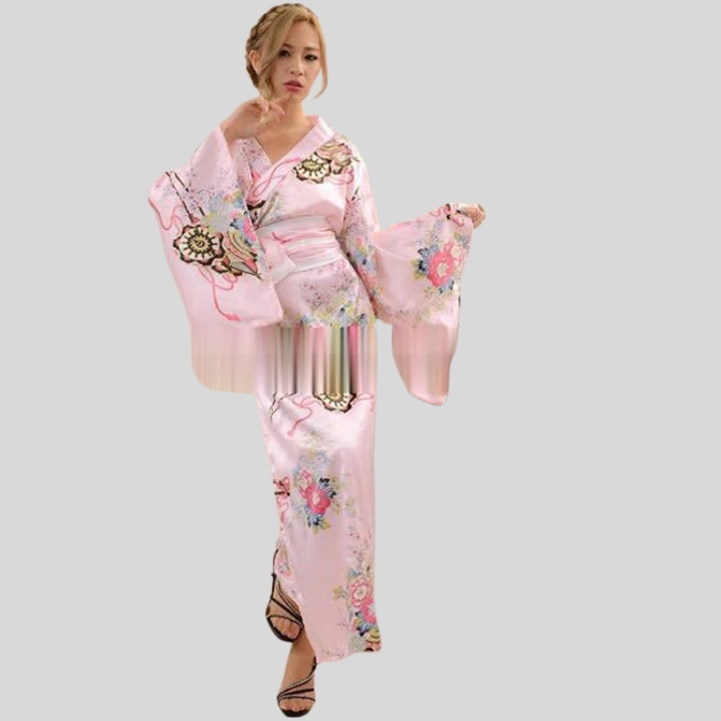 Japanese traditional women's dress yukata anime performance photo cosplay suit kimono stage performance costume