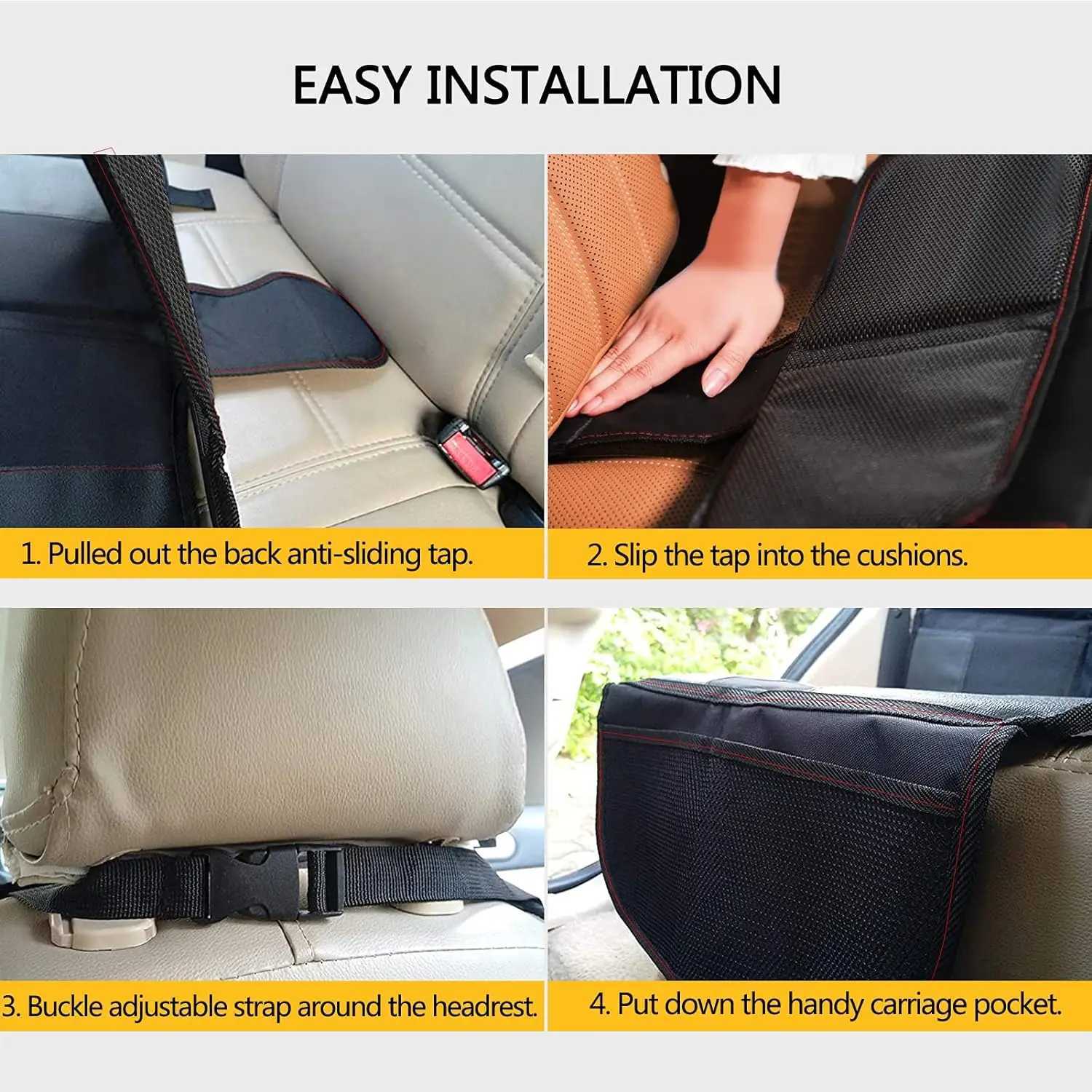 Dog Car Seat Covers Universal Car Seat Cover Protector for Child Safety Anti-Scratch Mat Pad Waterproof Car Oxford Cushion Auto Rear Seat Protection H