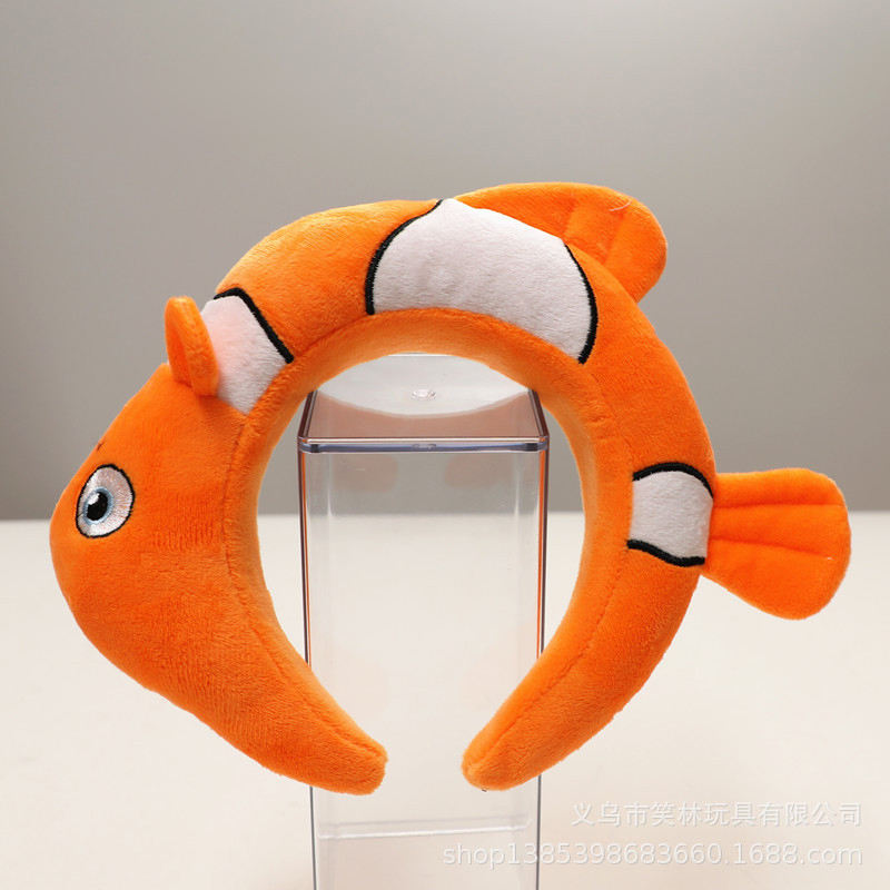 Children's Cute Shark Design Hair Bands - Stylish Animal Print Hair Accessory for Costumes & Shows