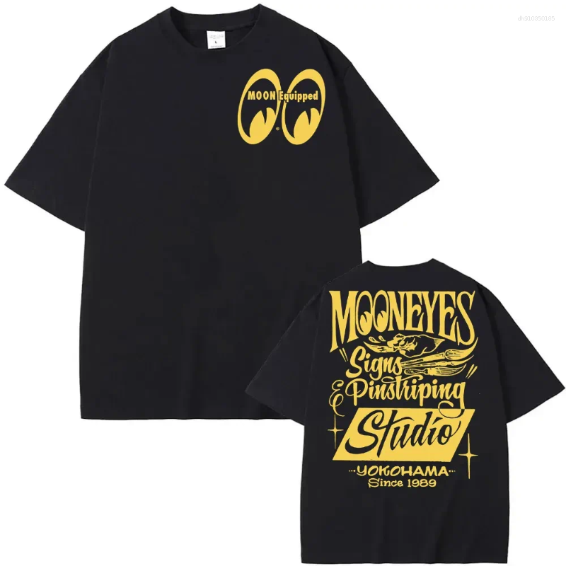 Men's T Shirts Men Mooneyes Moon Equipped Speed T-shirts Graphic Streetwear S-4X LAmazing Tees Male Shirt Casual Oversized Women T-shirt