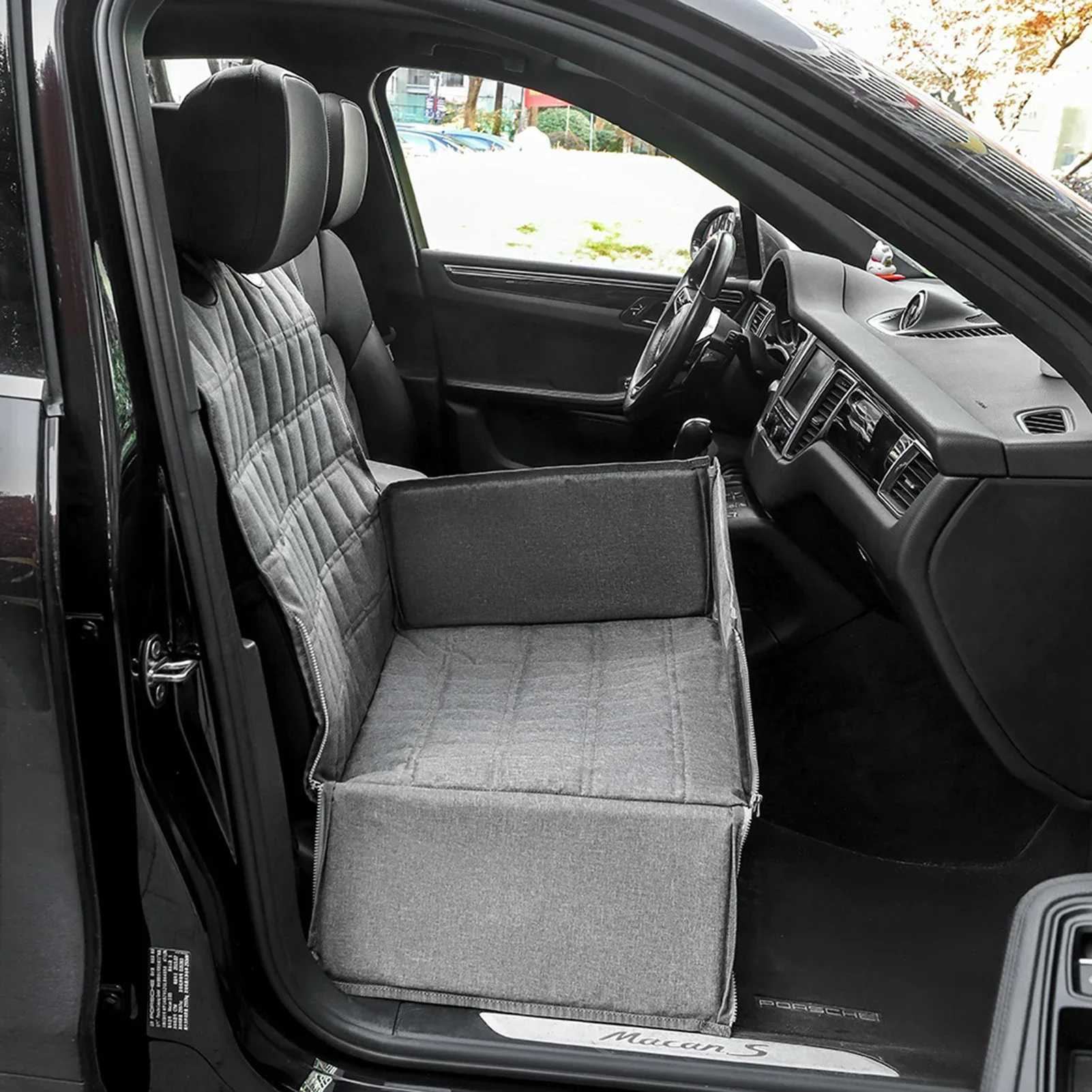 Dog Car Seat Covers Dog car seat cover pet travel car cushion waterproof dog car seat protector with center seat armrest suitable for dogs H250211
