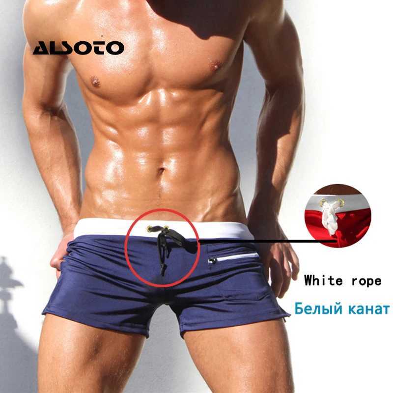 ALSOTO Sexy Swimsuit Maillot de Bain Mens Swim Briefs Beach Shorts Swimming Trunks Men Mayo Swimwear Z260313