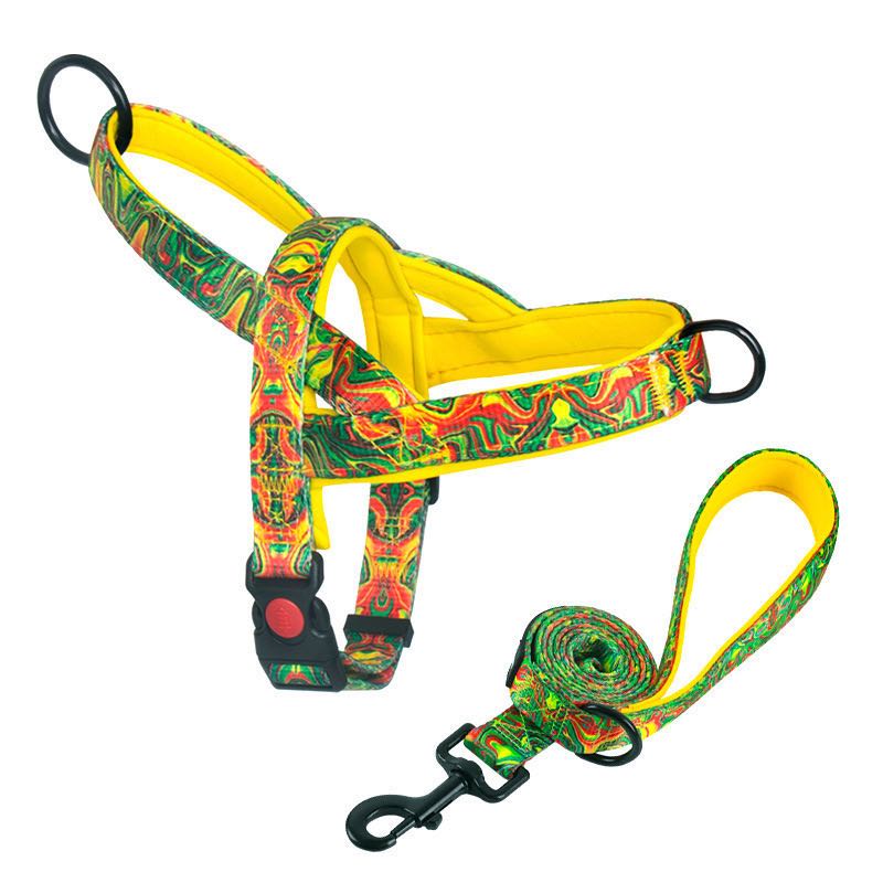 Dog Nylon Chest Strap, Traction Rope Tank Top, Soft Pads, Pet Walking Tank Top, Durable Strap, Suitable for Small and Medium sized Dog Supplies, Cat a
