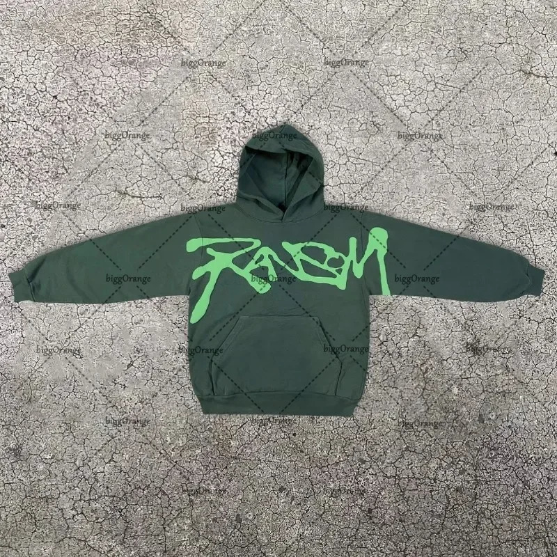 American Fashion Clothing Street Hip-hop Printed Oversized Hoodie Men Y2K High Street Retro Pullover Sweatshirt Women 250210