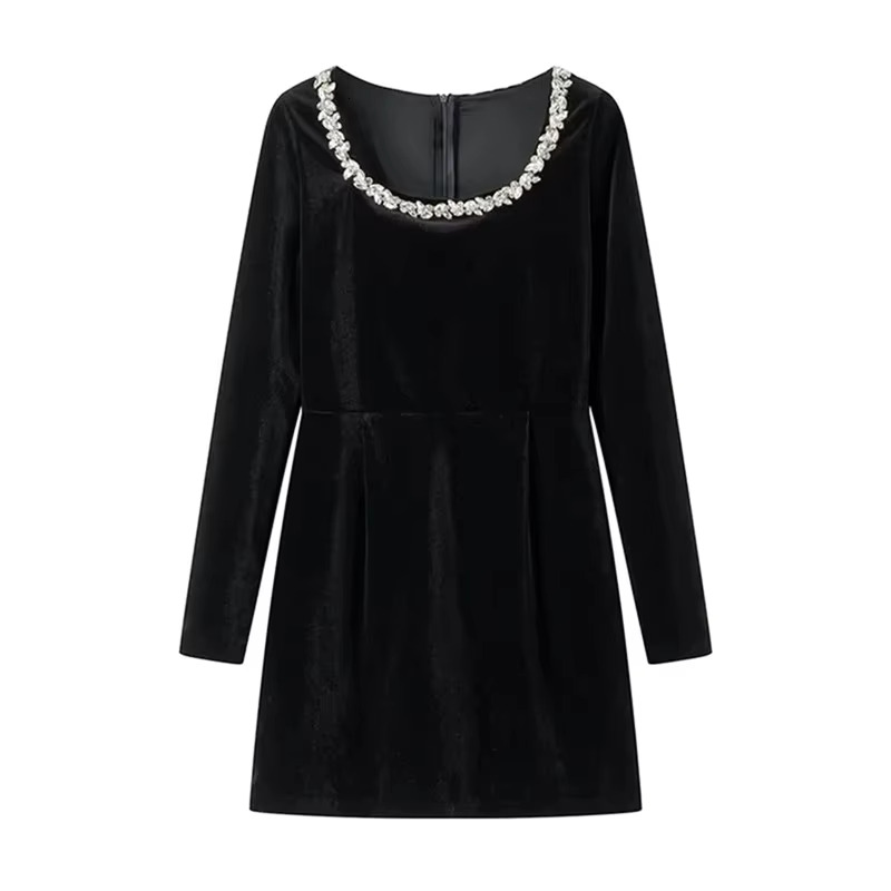 Red Veet Mini Rhie Fairy Short For Women Vintage Evening Womens Dresses Long Sleeve Dress Woman
