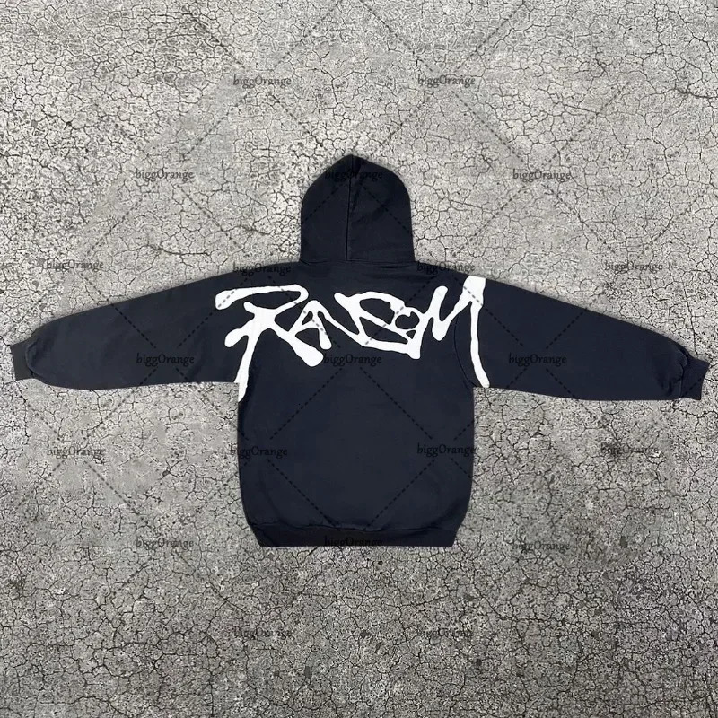 American Fashion Clothing Street Hip-hop Printed Oversized Hoodie Men Y2K High Street Retro Pullover Sweatshirt Women 250210