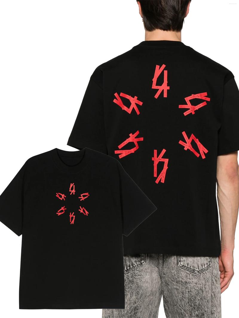 Men's Tracksuits Streetwear Hip Hop And Women's T-shirts 44 Label Group Retro Casual Cotton Alphabet Print Unisex Short Sleeves