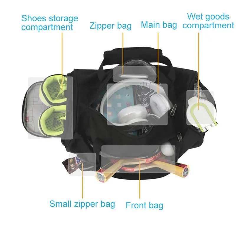 Men Gym Bag Dry Wet For Yoga Women Training Tas Travel Sac De Sport Outdoor Swim Women Shoes Fitness Weekender Shoulder Handbags 250210