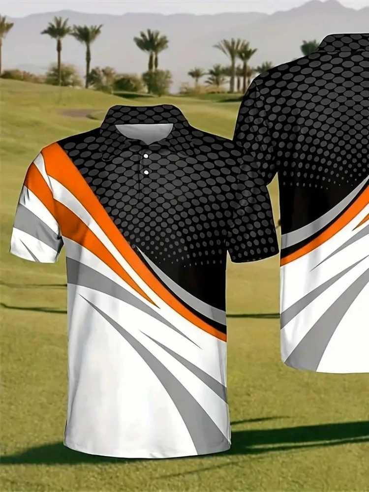 Mens New Lapel Polo Shirt Multicolour Stripe Summer Loose Casual Short Sleeve Youth Casual Polo Shirt Large Size Skin-friendly X250213