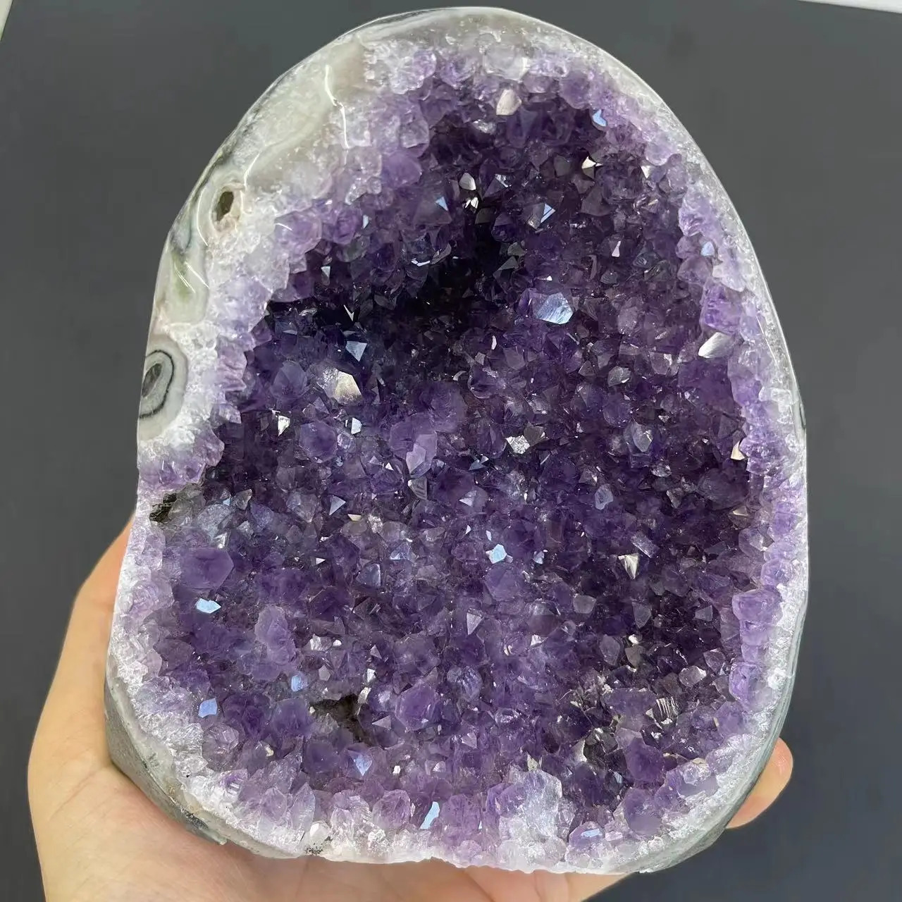Natural Crystal Cluster Amethyst Stone Geode Raw Quartz Minerals Real Uruguay Home Decoration Spiritual Chakra Reiki 250213