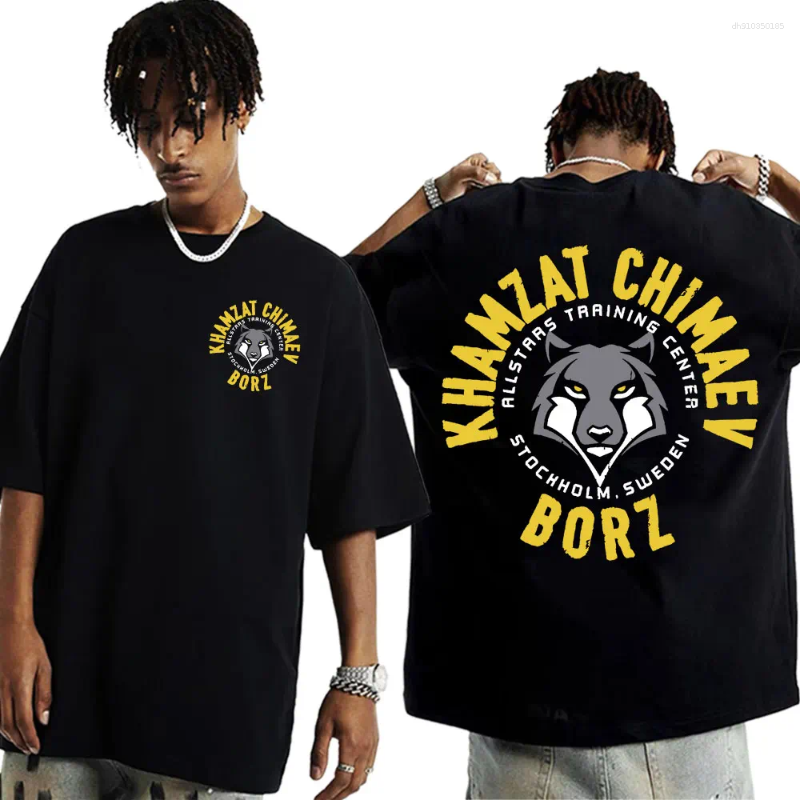 Men's T Shirts Limited Khamzat Chimaev Logo Graphic Clothing Fashion Gothic Oversized T-shirts Unisex Casual Cotton Shirt