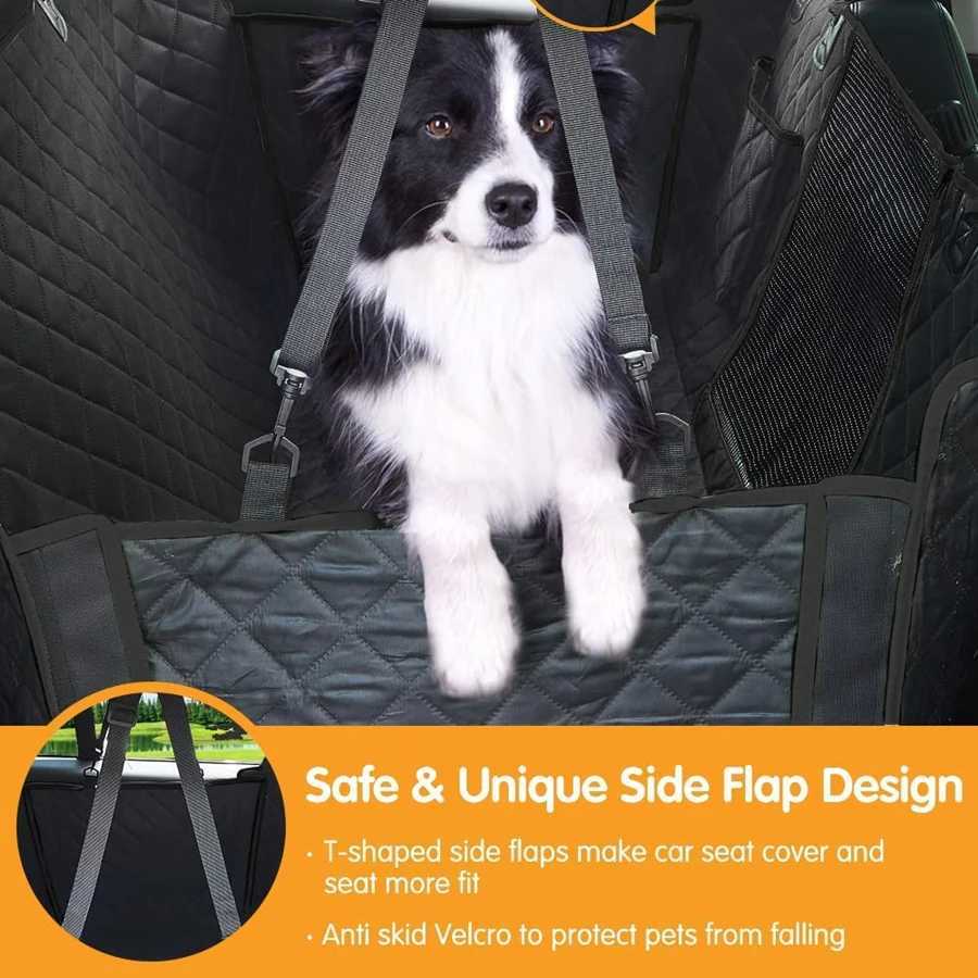 Dog Car Seat Covers For Tesla Model 3 Model Y 20-24 Dog Seat Cover Waterproof Scratchproof Hammock Durable Nonslip Pet Seat Cover with Mesh Window H25