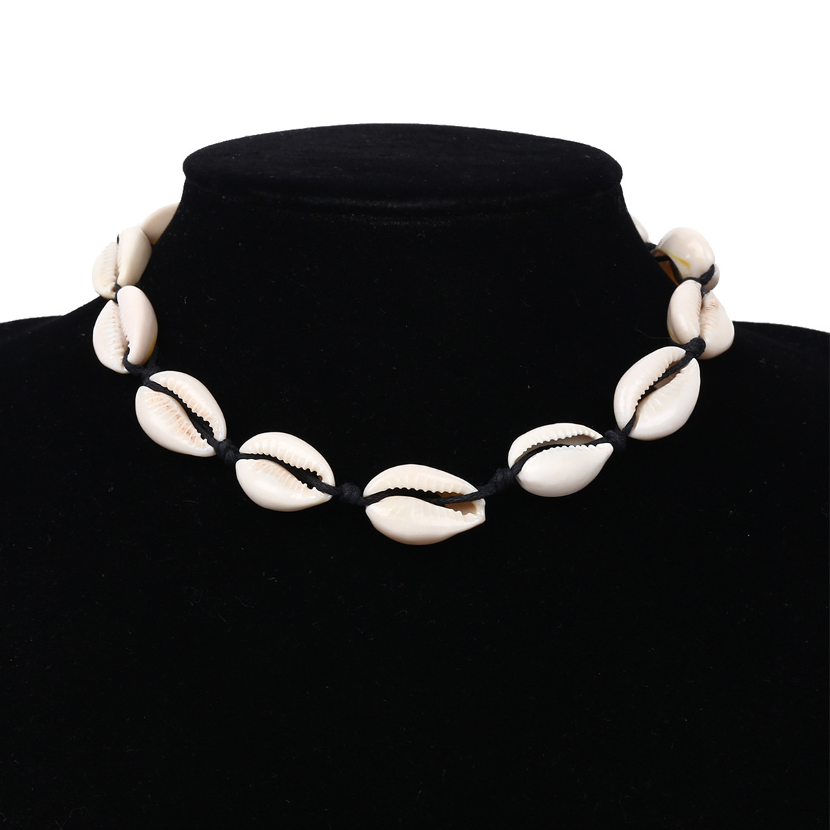 fashion Jewelry ethnic style handmade woven Woman shell for women, fashionable and versatile, simple collarbone chain necklace decoration