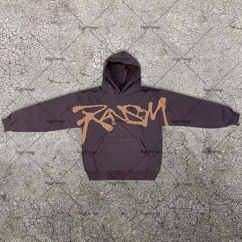 American Fashion Clothing Street Hip-hop Printed Oversized Hoodie Men Y2K High Street Retro Pullover Sweatshirt Women 250210