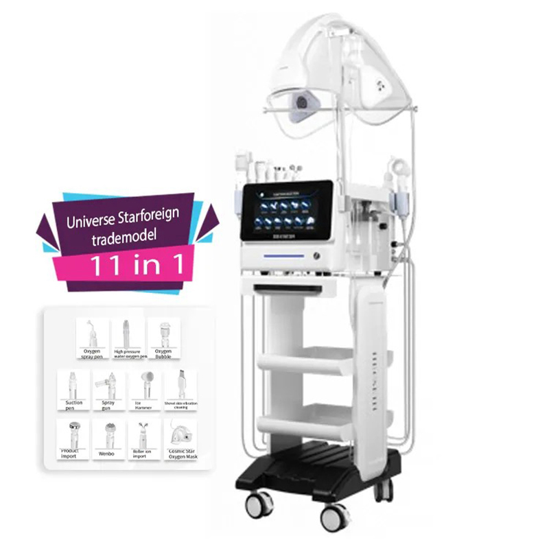 11-In-1 Beauty Microdermabrasion Machine 7 Lights Phototherapy Skin Rejuvenation Beauty Lifting Whitening Exfoliation Moisturizing Beauty Care Machine