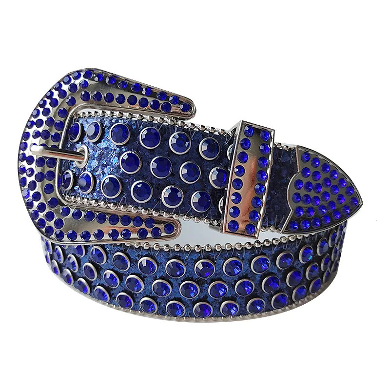 Multiple Colors Female Western Belt Diamond Belt Womens Fashion Bead Decorative Belt Punk Jeans Belt 135cm 250210